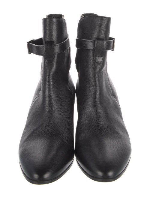 Saint Laurent Leather Moto Boots