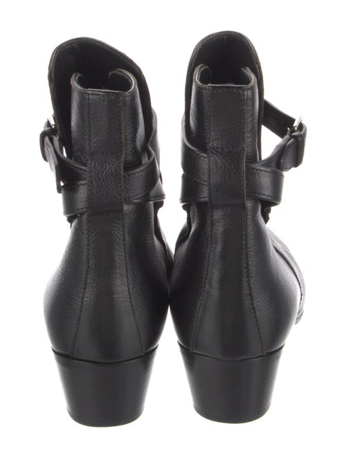 Saint Laurent Leather Moto Boots