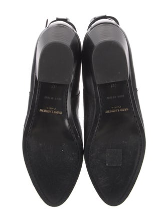 Saint Laurent Leather Moto Boots