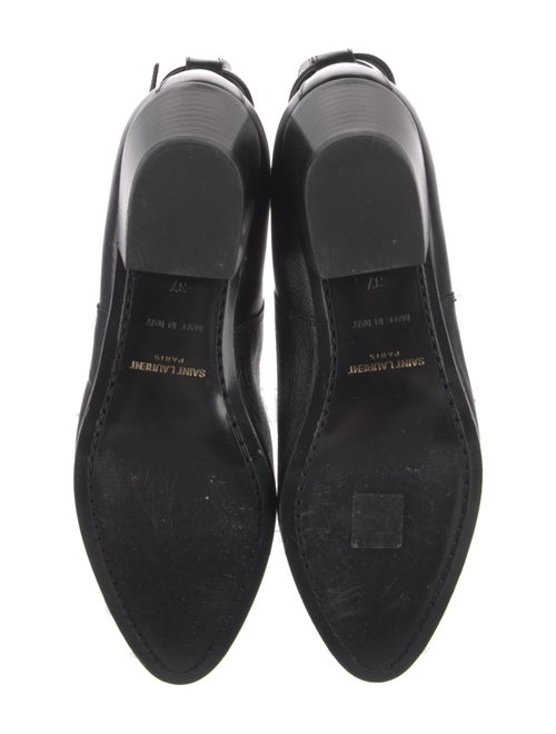 Saint Laurent Leather Moto Boots