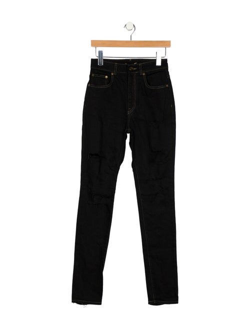 Saint Laurent High-Rise Skinny Leg Jeans
