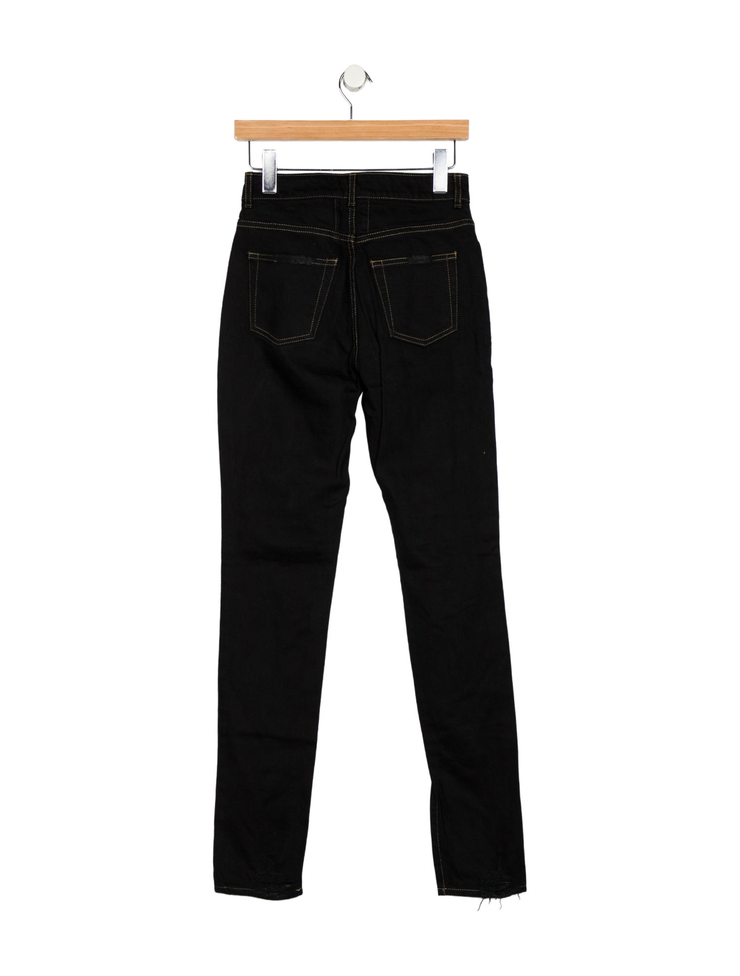 Saint Laurent High-Rise Skinny Leg Jeans