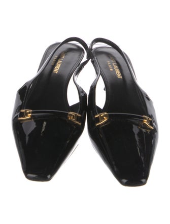 Saint Laurent Patent Leather Mules