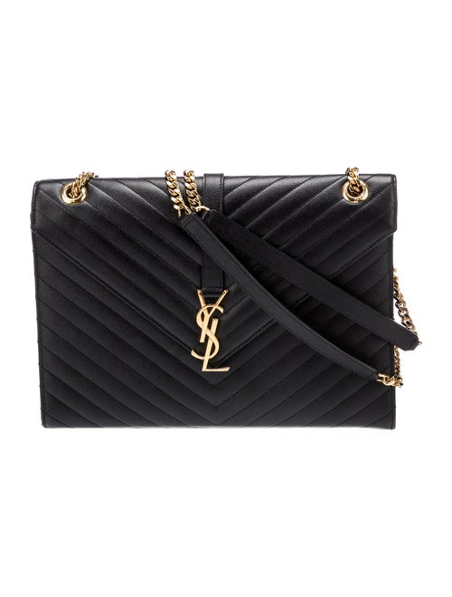 Saint Laurent Leather Envelope Large