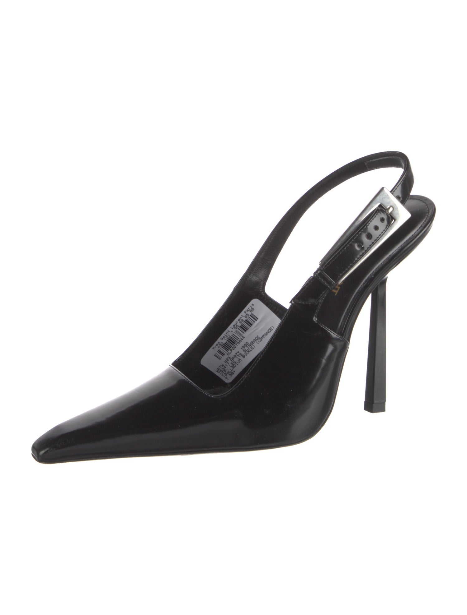 Saint Laurent Patent Leather Slingback Pumps