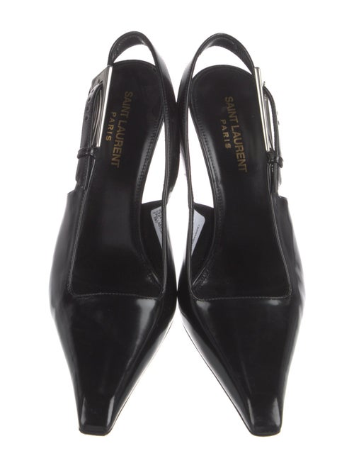 Saint Laurent Patent Leather Slingback Pumps