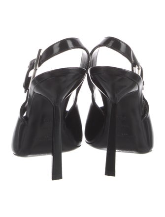 Saint Laurent Patent Leather Slingback Pumps