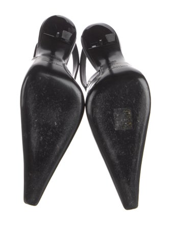 Saint Laurent Patent Leather Slingback Pumps