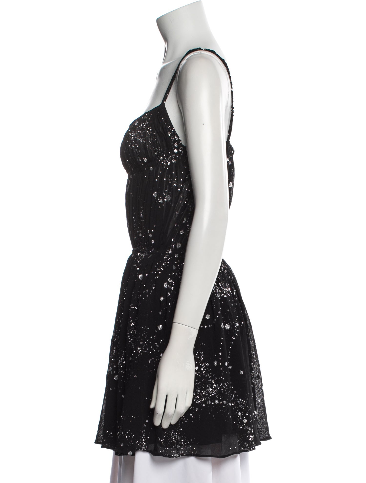 Saint Laurent Square Neckline Sleeveless Tunic