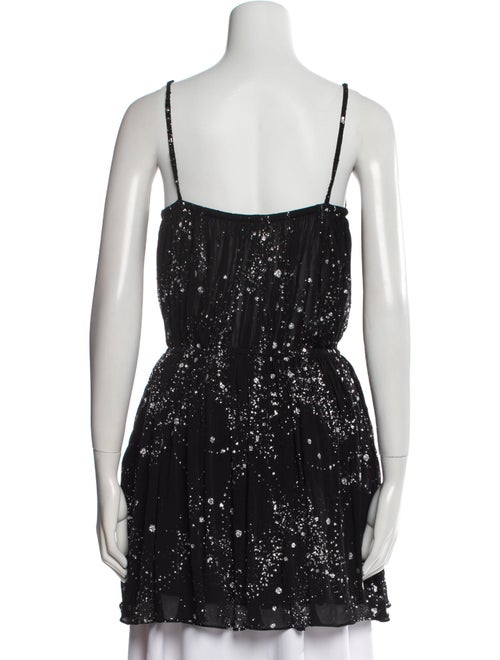 Saint Laurent Square Neckline Sleeveless Tunic