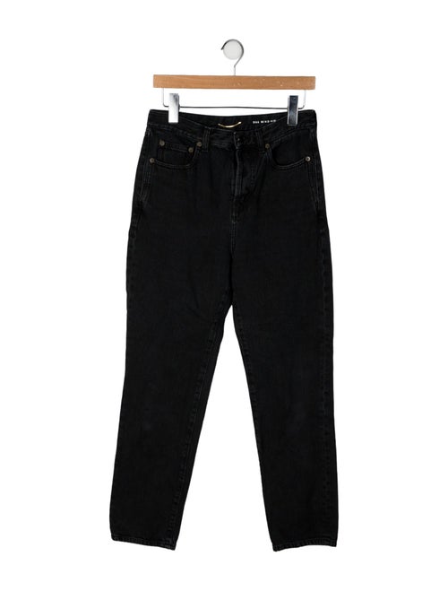 Saint Laurent Mid-Rise Straight Leg Jeans