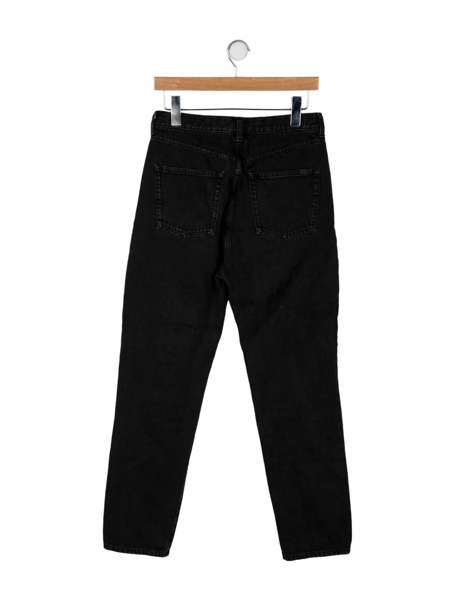 Saint Laurent Mid-Rise Straight Leg Jeans
