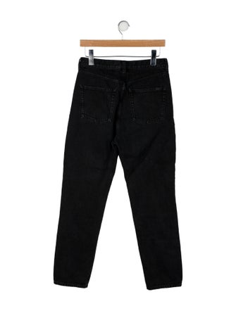 Saint Laurent Mid-Rise Straight Leg Jeans