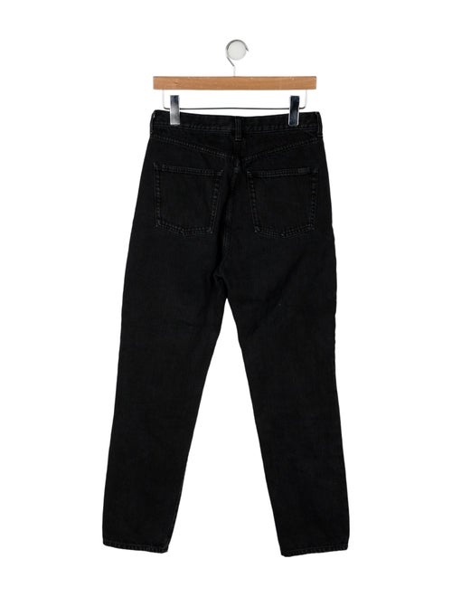 Saint Laurent Mid-Rise Straight Leg Jeans