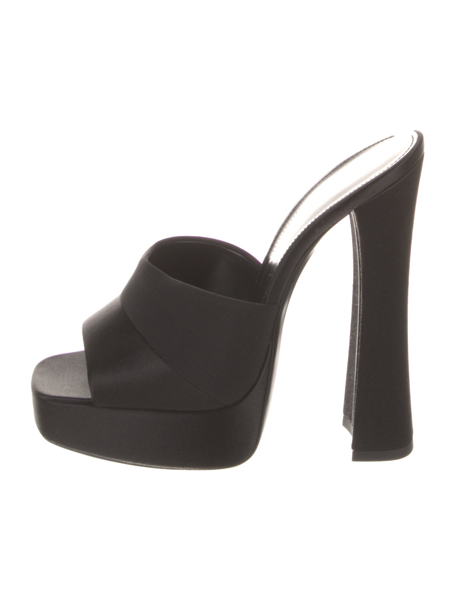 Saint Laurent Satin Slides w/ Tags