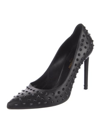 Saint Laurent Leather Studded Accents Pumps