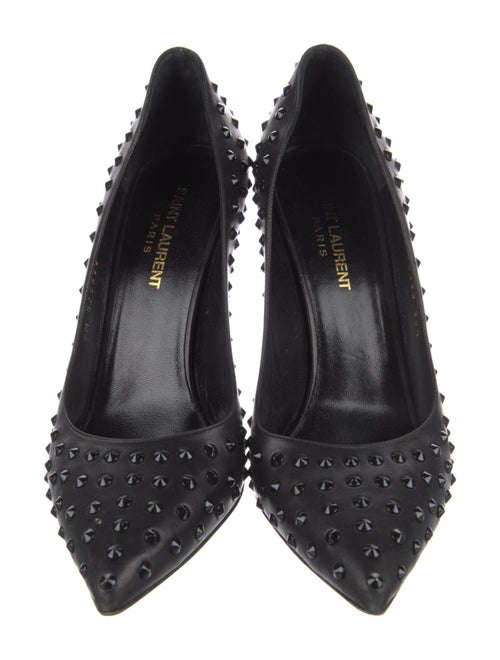 Saint Laurent Leather Studded Accents Pumps