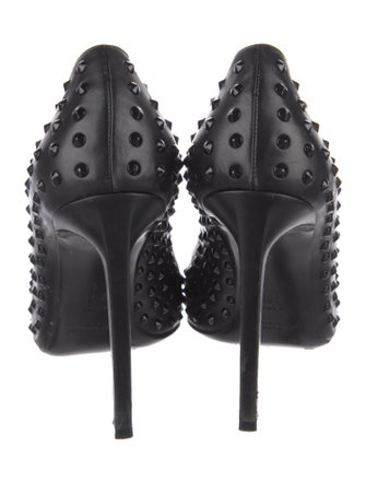 Saint Laurent Leather Studded Accents Pumps
