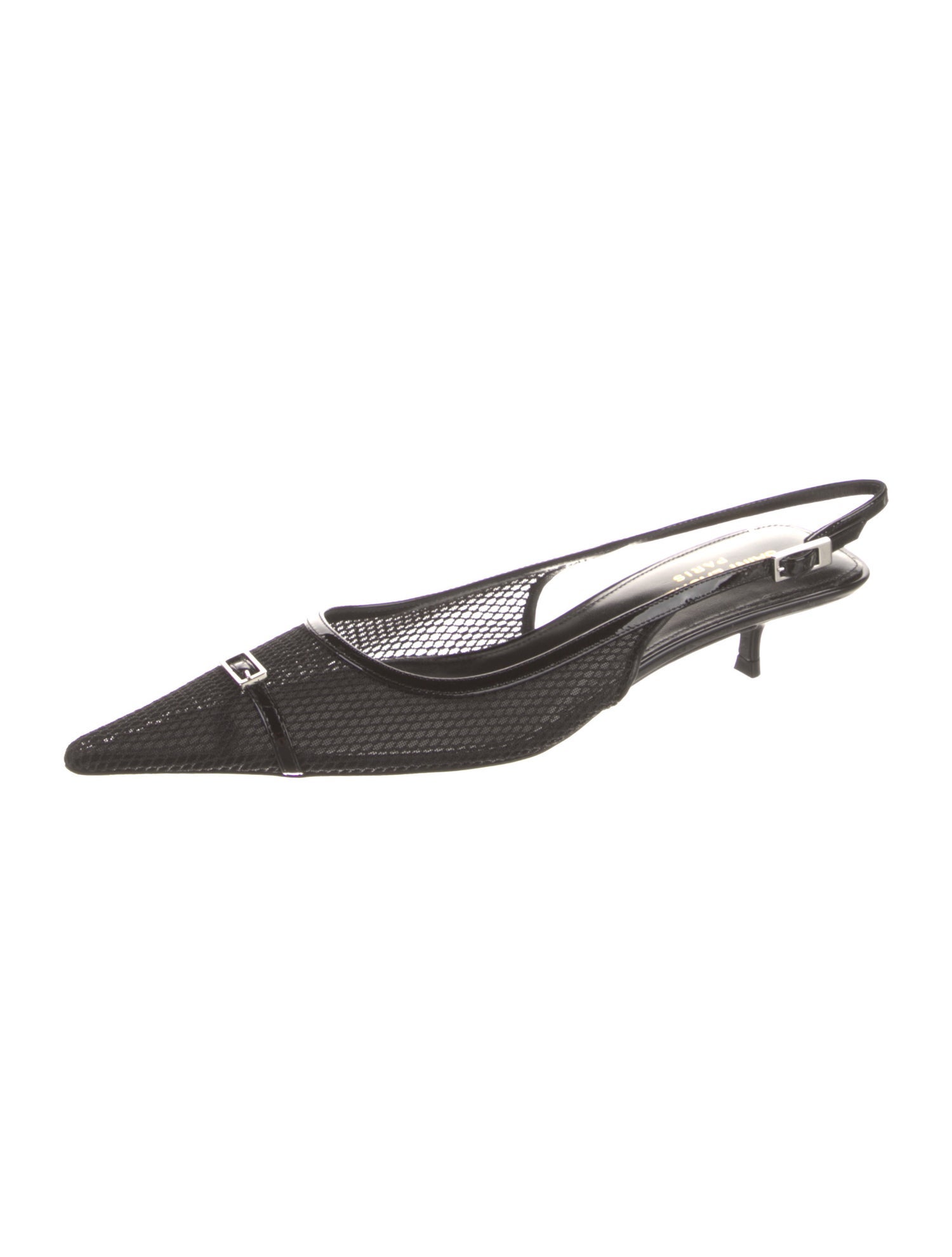 Saint Laurent Mesh Slingback Pumps w/ Tags