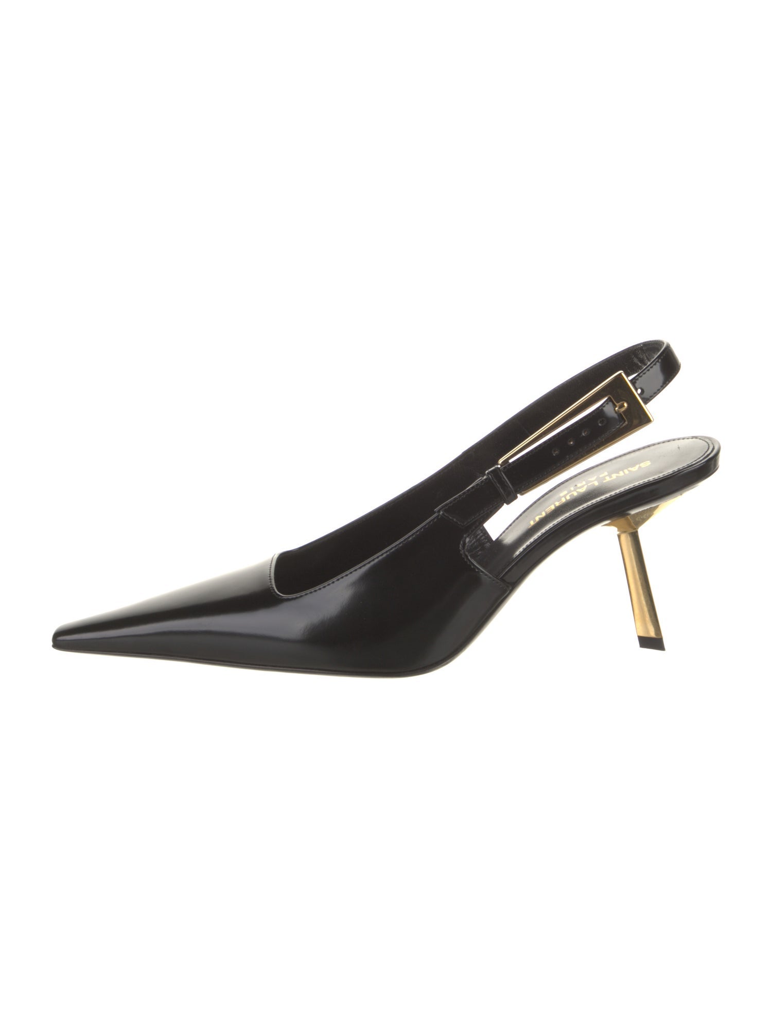 Saint Laurent Patent Leather Slingback Pumps w/ Tags