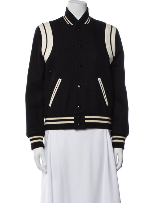 Saint Laurent Wool Striped Evening Jacket
