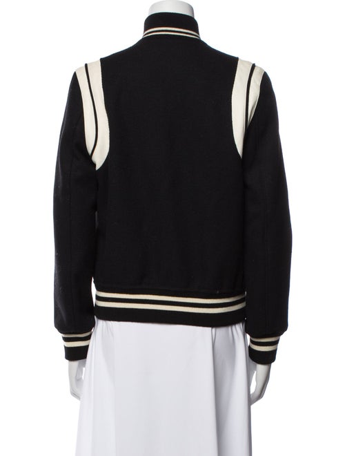 Saint Laurent Wool Striped Evening Jacket