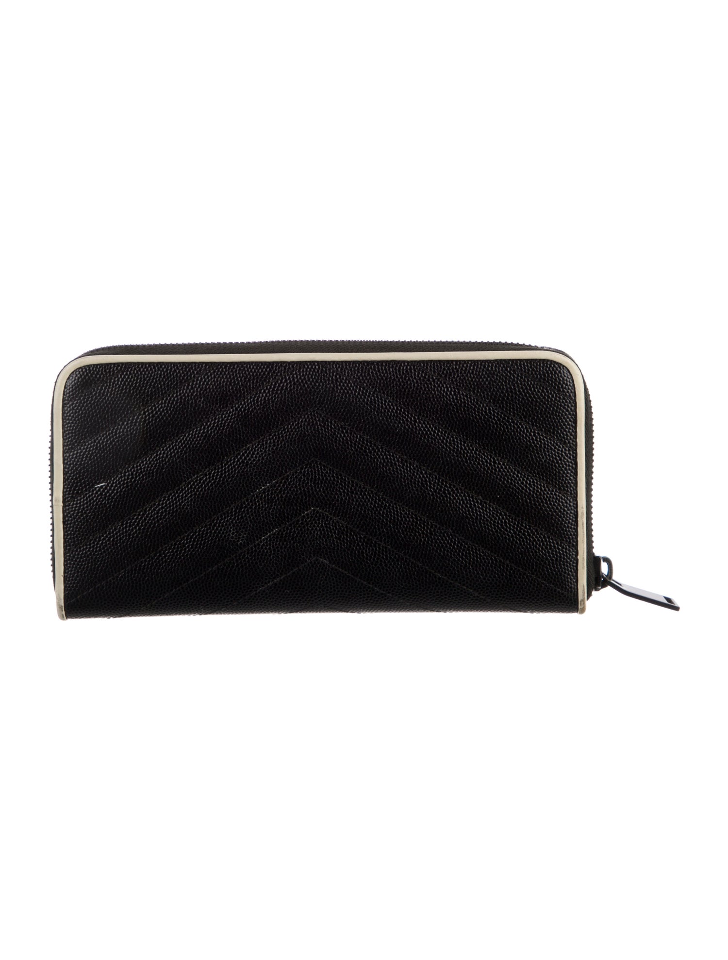 Saint Laurent Signature Logo Leather Wallet