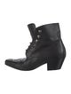Saint Laurent Leather Lace-Up Boots