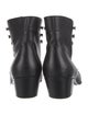 Saint Laurent Leather Lace-Up Boots
