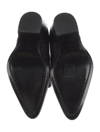 Saint Laurent Leather Lace-Up Boots