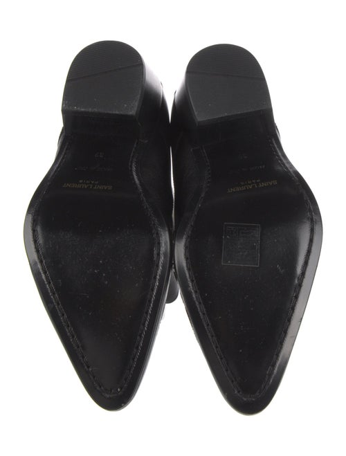 Saint Laurent Leather Lace-Up Boots