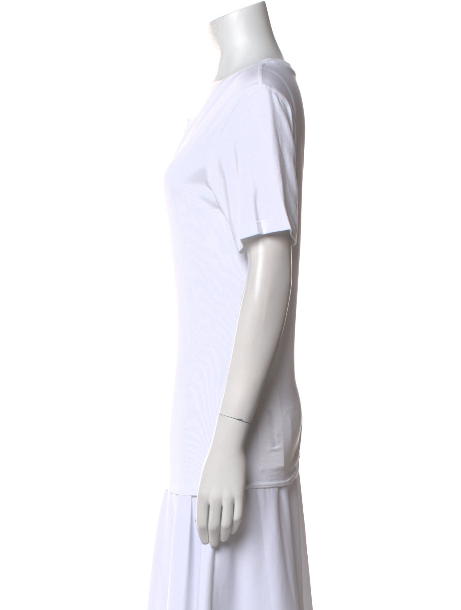 Saint Laurent Scoop Neck Short Sleeve T-Shirt