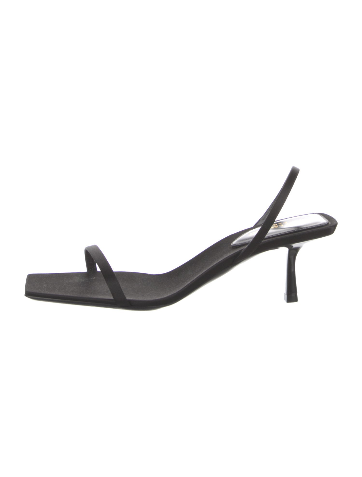 Saint Laurent Satin Slingback Sandals