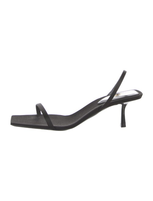 Saint Laurent Satin Slingback Sandals