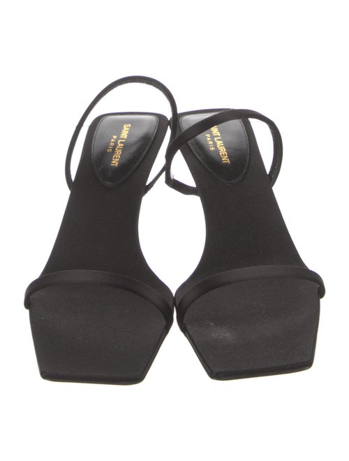 Saint Laurent Satin Slingback Sandals