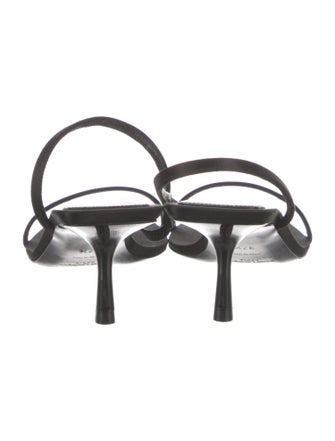 Saint Laurent Satin Slingback Sandals