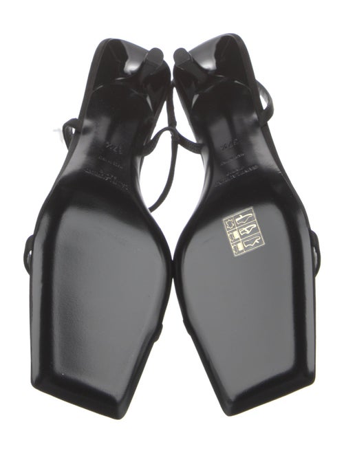 Saint Laurent Satin Slingback Sandals