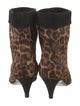 Saint Laurent Ponyhair Animal Print Boots