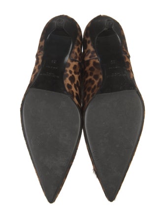 Saint Laurent Ponyhair Animal Print Boots