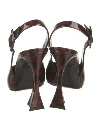 Saint Laurent Patent Leather Slingback Pumps