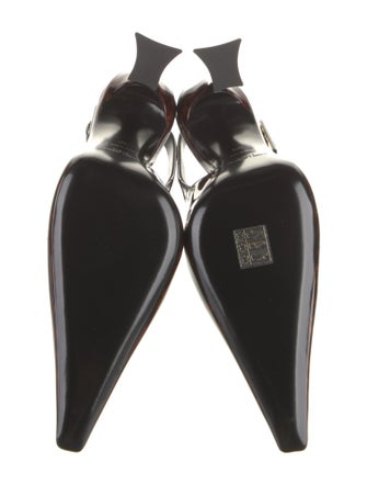 Saint Laurent Patent Leather Slingback Pumps