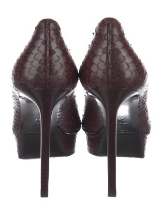 Saint Laurent Snakeskin Pumps