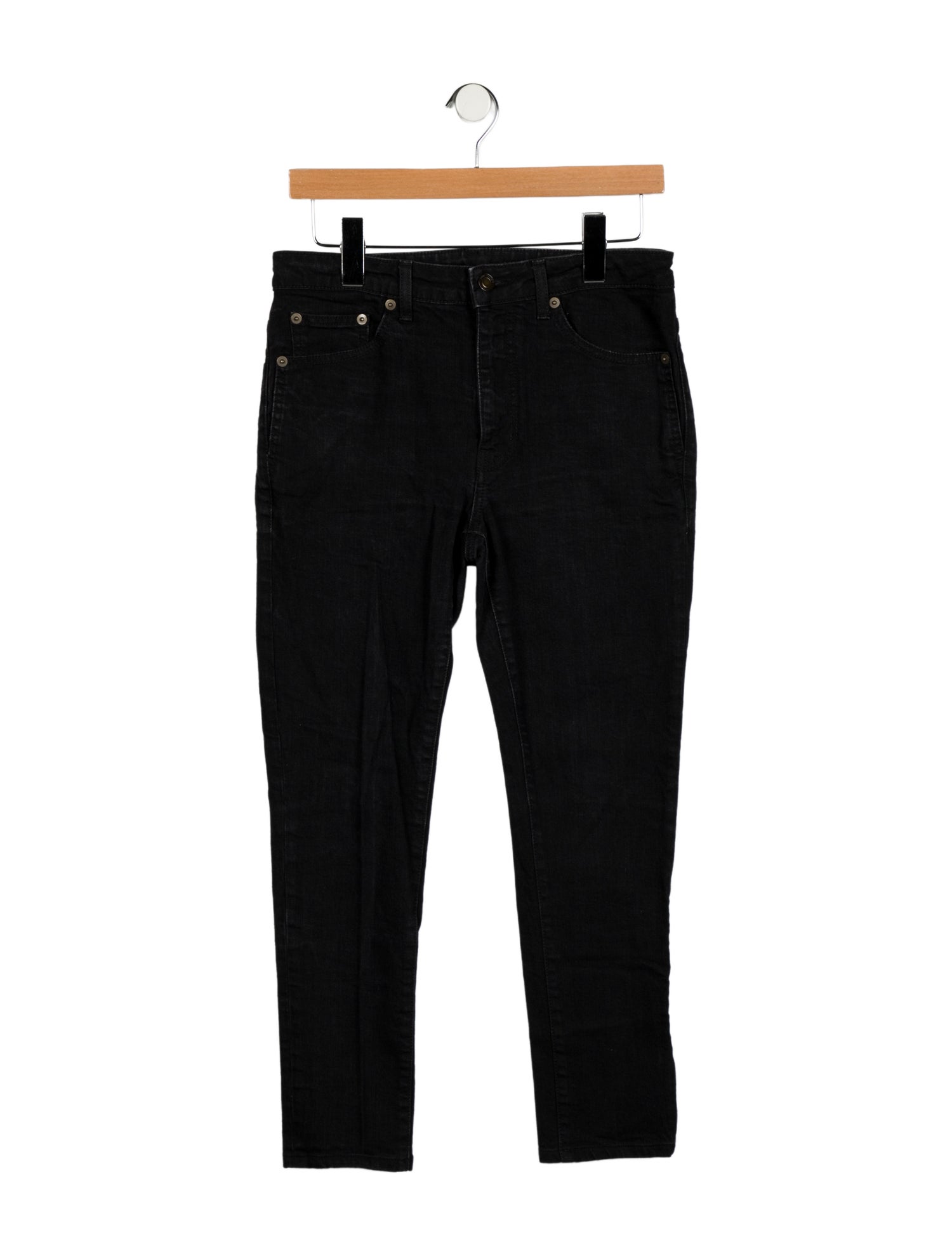 Saint Laurent Mid-Rise Skinny Leg Jeans