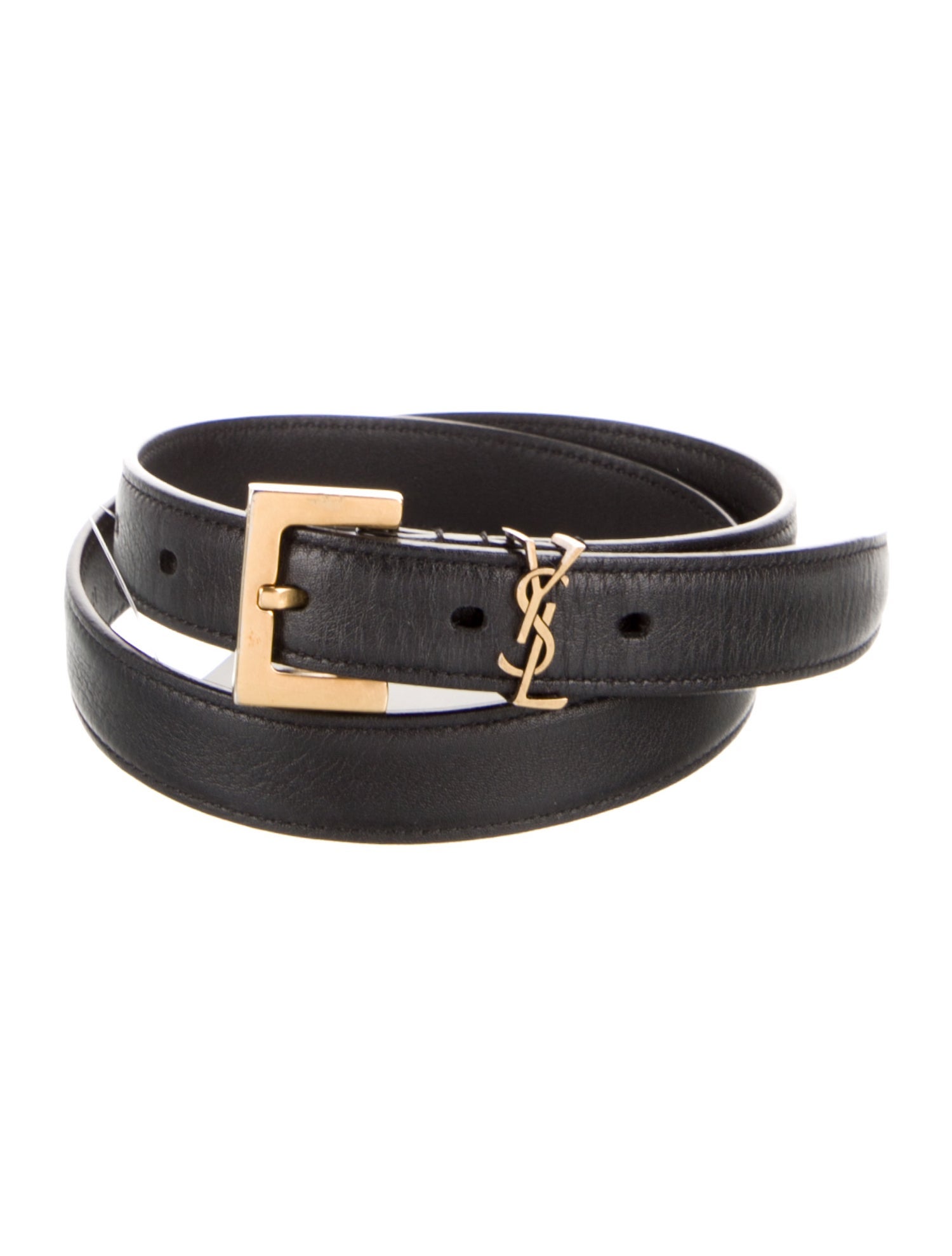 Saint Laurent Skinny Leather Belt Kit