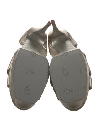 Saint Laurent Leather T-Strap Sandals