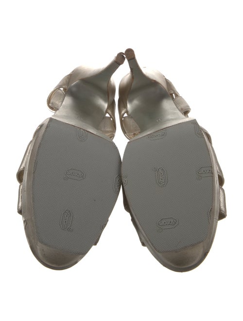 Saint Laurent Leather T-Strap Sandals