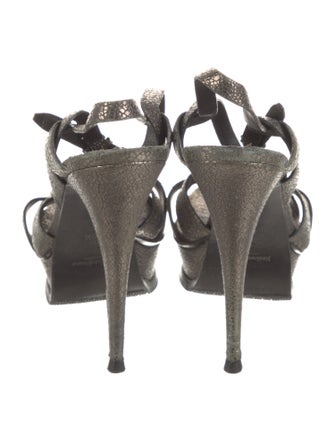 Saint Laurent Leather T-Strap Sandals