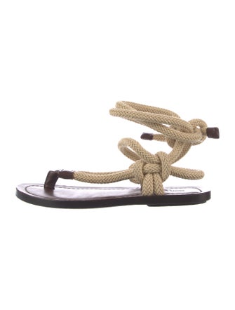 Saint Laurent Leather Gladiator Sandals