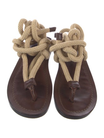 Saint Laurent Leather Gladiator Sandals