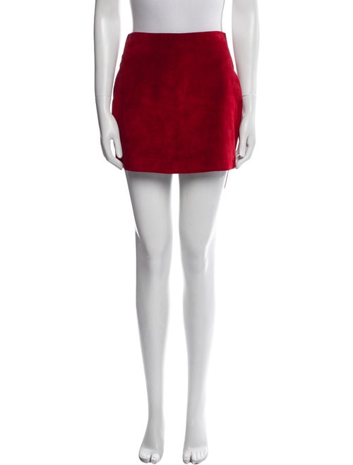 Saint Laurent Leather Mini Skirt